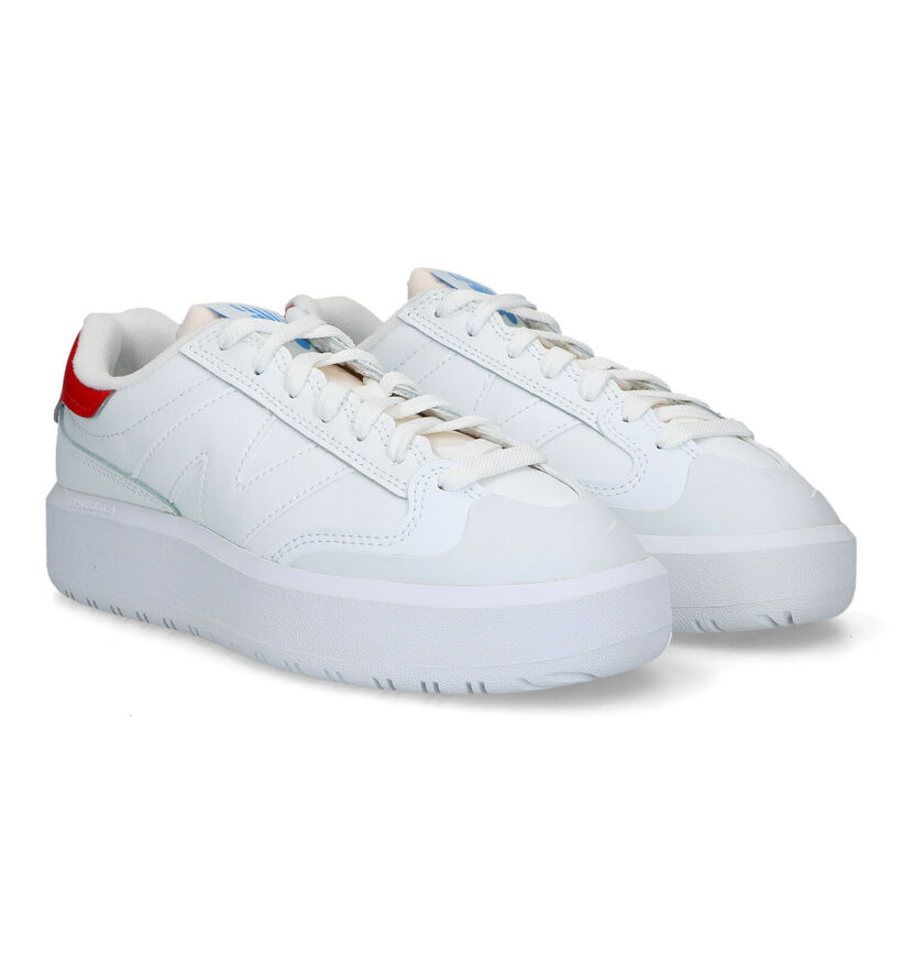 New Balance CT 302 Baskets en Blanc pour femmes (327402) - pour semelles orthopédiques