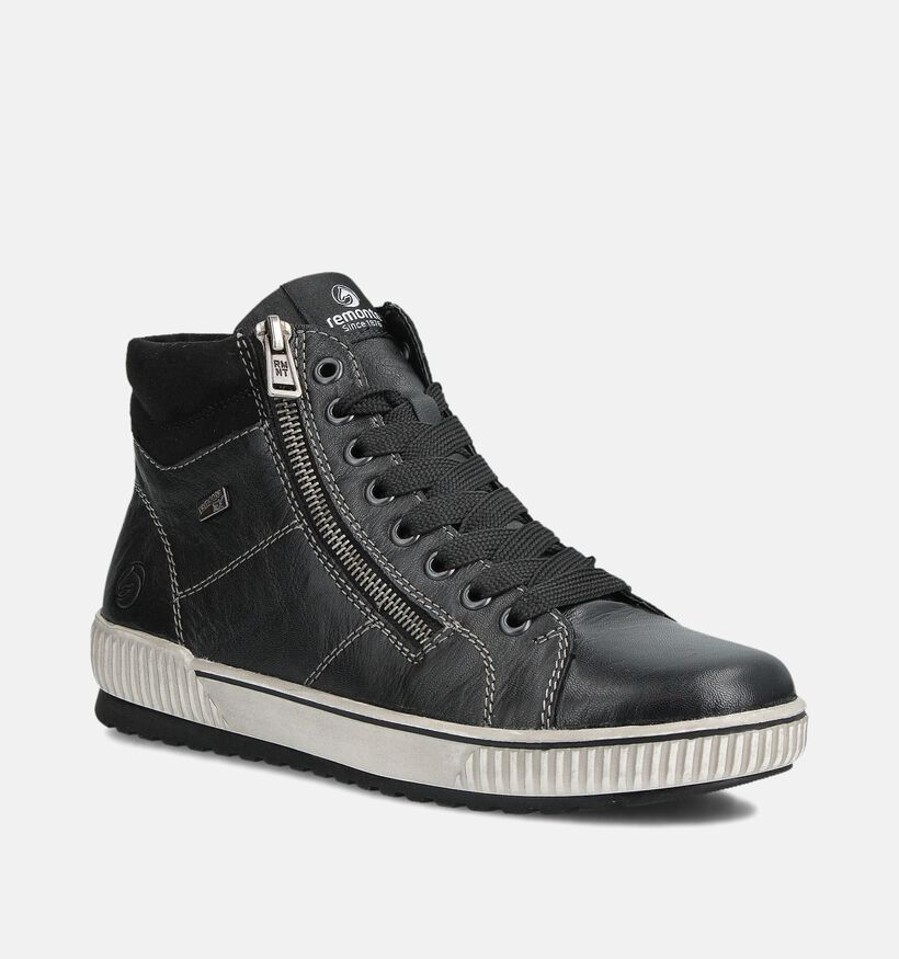 Remonte Zwarte Hoge Sneakers voor dames (360396) - geschikt voor steunzolen