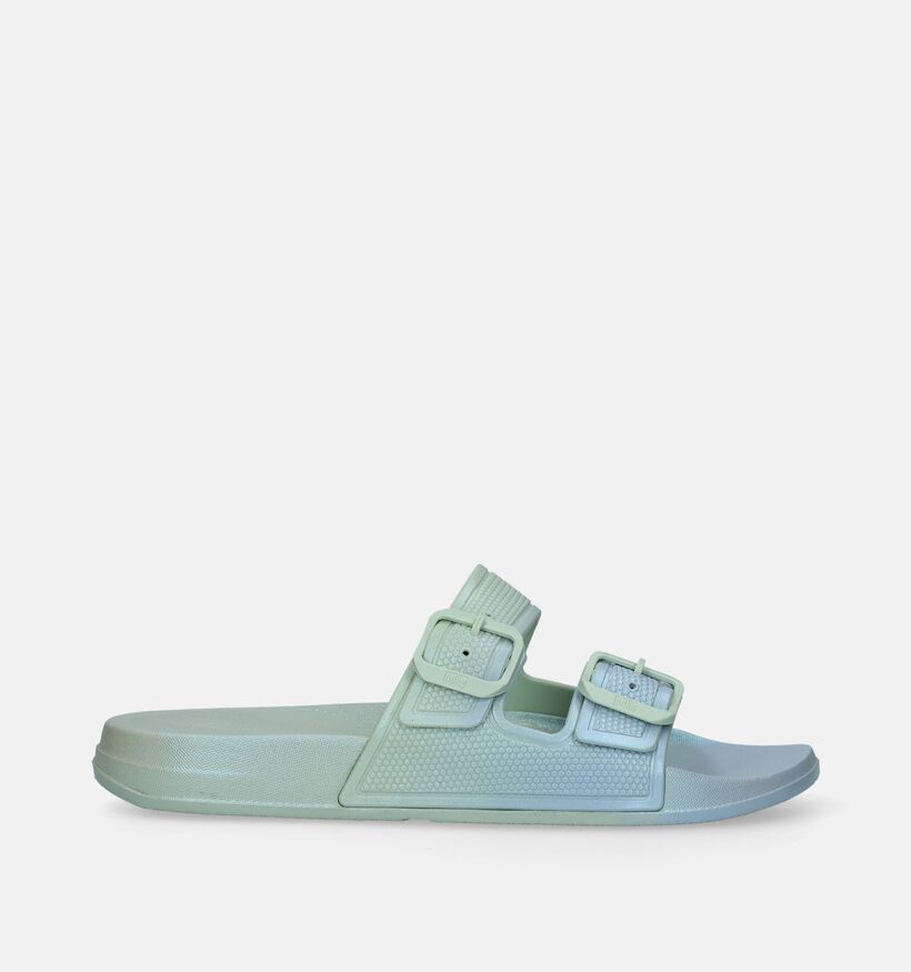 FitFlop Iqushion Iridescent Two-Bar Buckle Roze Slippers voor dames (336944)