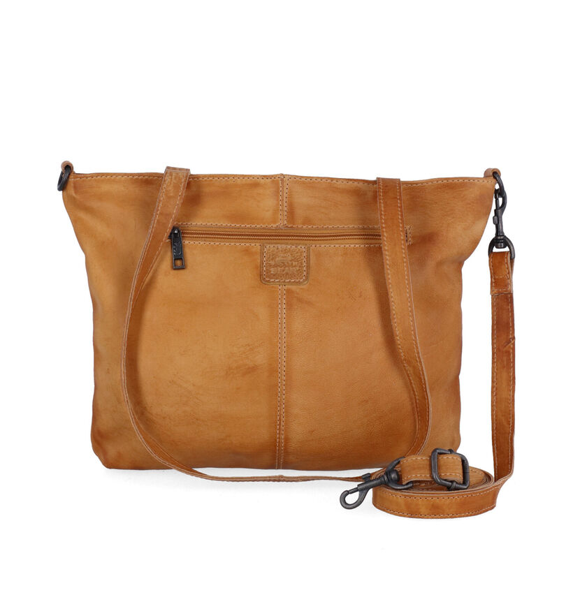 Bear Design Sac à bandoulière en Cognac pour femmes (334026)