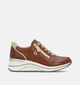 Remonte Cognac Sneakers met Sleehak voor dames (379856) - geschikt voor steunzolen