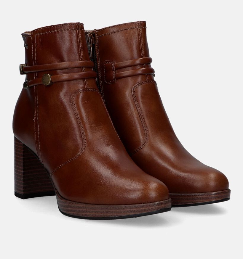 NeroGiardini Bottines à talons en Cognac pour femmes (329936)