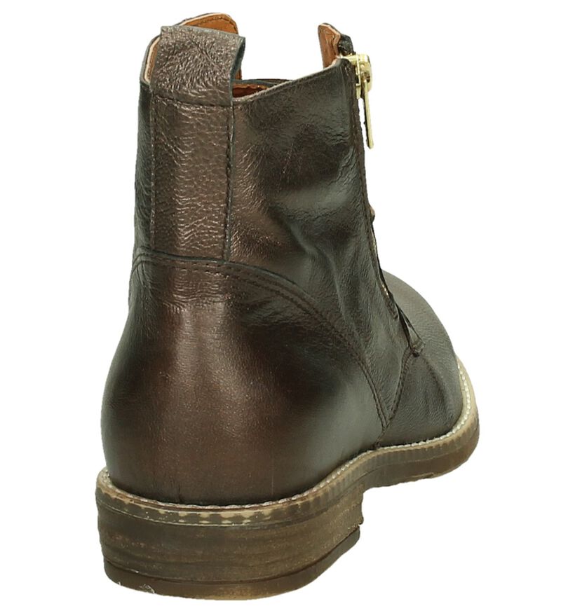 River Woods Cher Bronzen Bottines in leer (204284)
