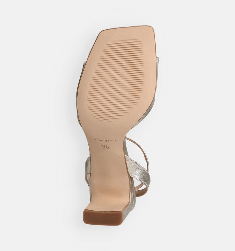 Laurent David Gouden Sandalen met hak voor dames (357881)