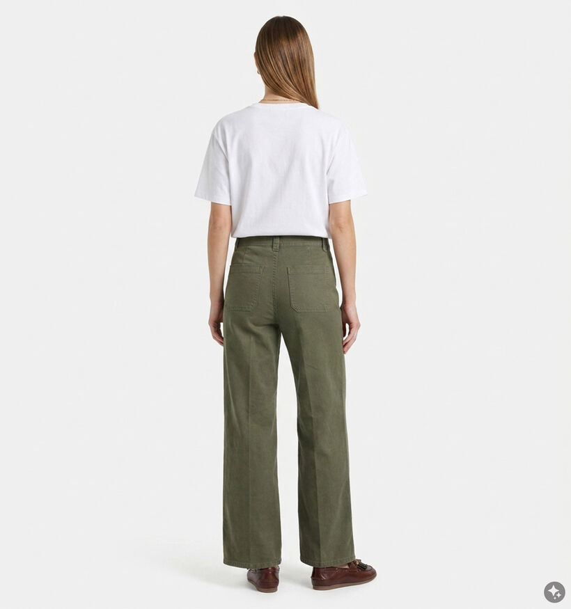Vero Moda Tulle Donkergroene Wide Leg Jeans voor dames (377567)
