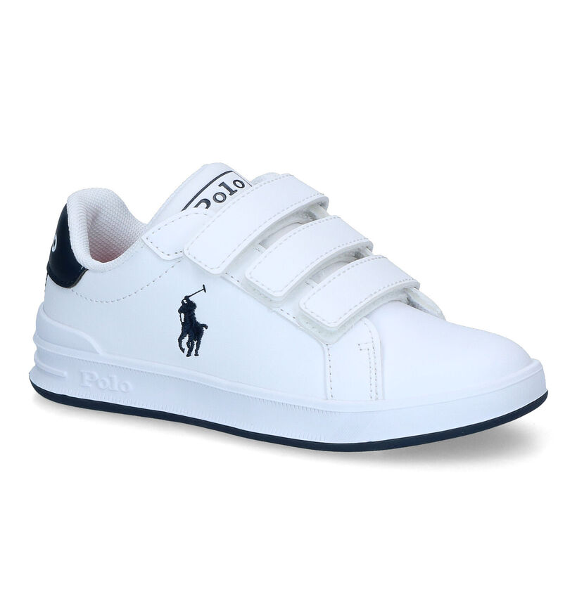 Polo Ralph Lauren Heritage Chaussures à Velcro en Blanc pour garçons (320141)