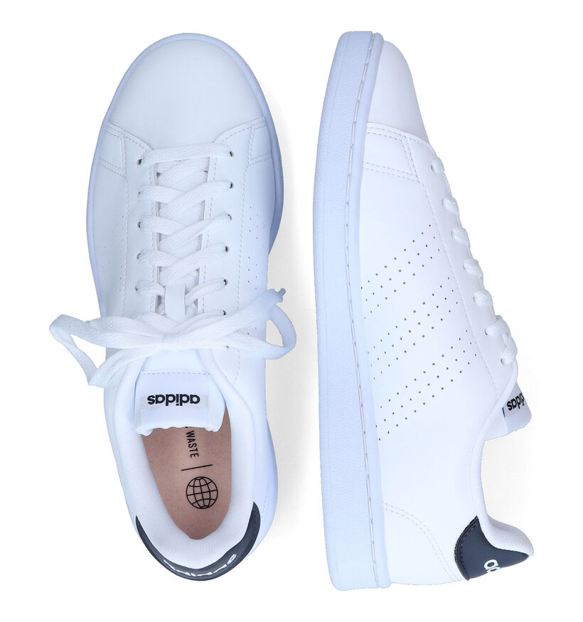 adidas Advantage Baskets en Blanc pour hommes (319044) - pour semelles orthopédiques