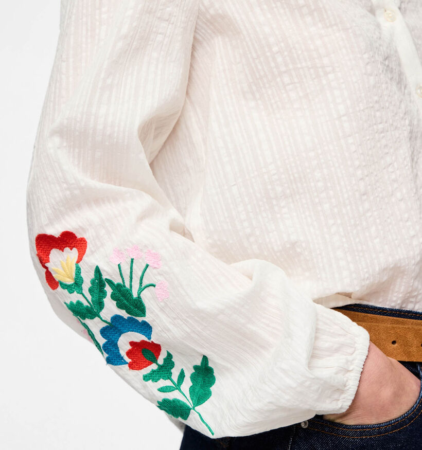 Pieces Sikka Blouse en Écru pour femmes (352457)