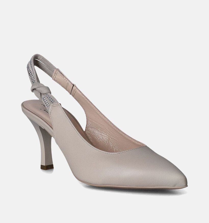 NeroGiardini Escarpins slingback en Écru pour femmes (351961)