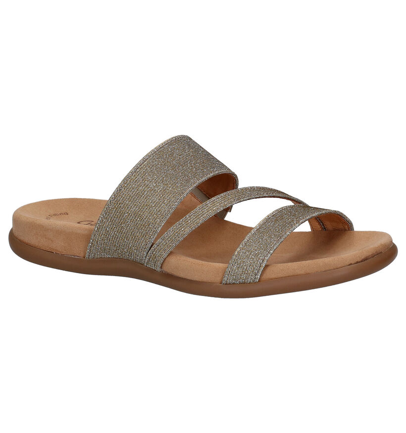 Gabor Best Fitting Gouden Slippers in stof (291369)