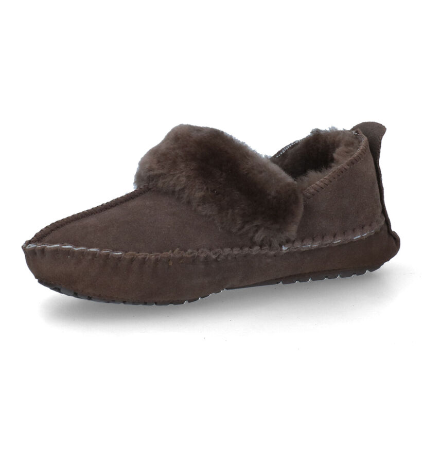 Warmbat Barrine Bruine Pantoffels voor dames (326091)