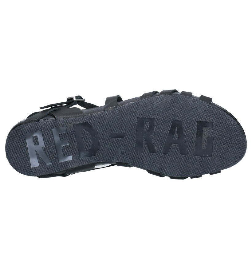 Red-Rag Sandales plates en Noir en cuir (275493)
