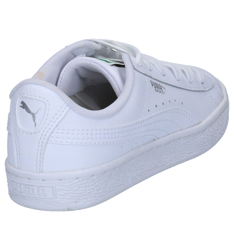 Puma Basket Classic Witte Sneakers in kunstleer (265645)