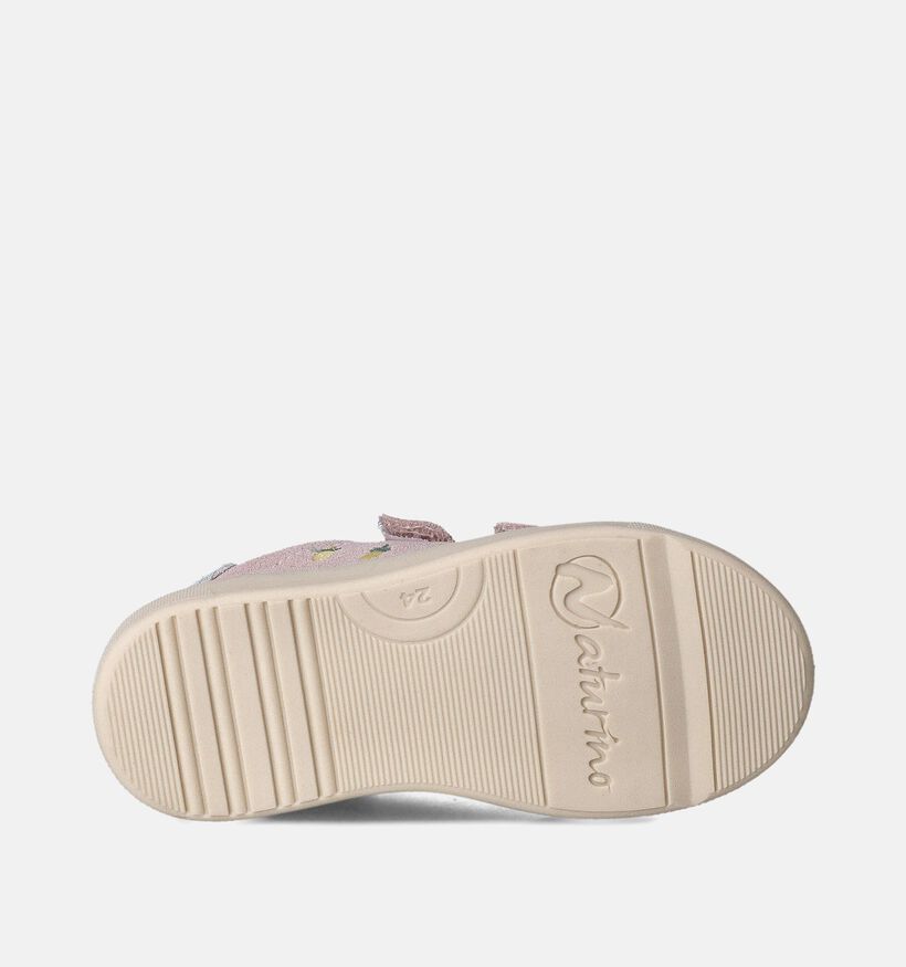 Naturino Eindhoven Chaussures à scratch en Mauve pour filles (355338) - pour semelles orthopédiques