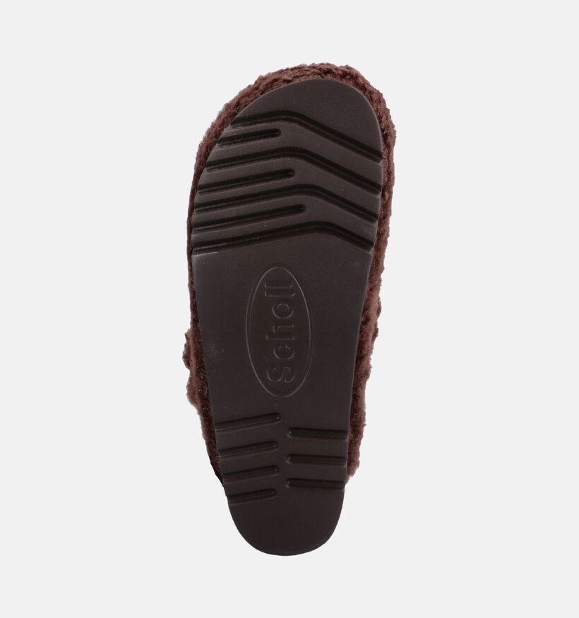 Scholl Camille Donkerbruine Slippers voor dames (381004)