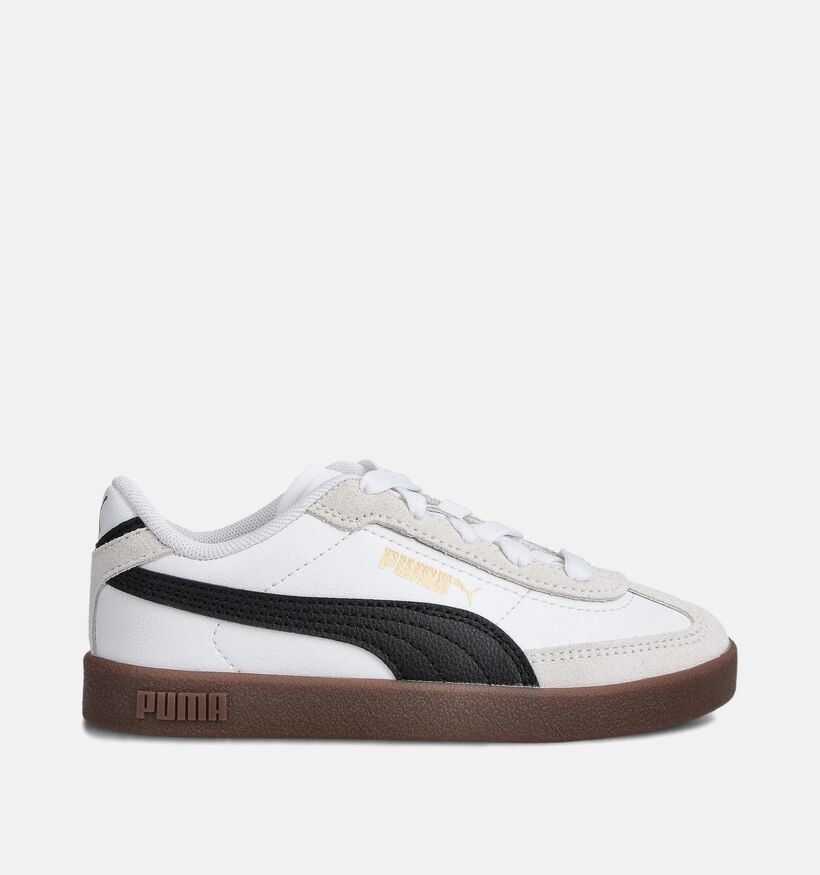 Puma Club II Era Witte Sneakers voor jongens, meisjes (359293) - geschikt voor steunzolen
