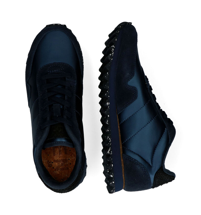 Woden Nora Blauwe Sneakers voor dames (294618) - geschikt voor steunzolen