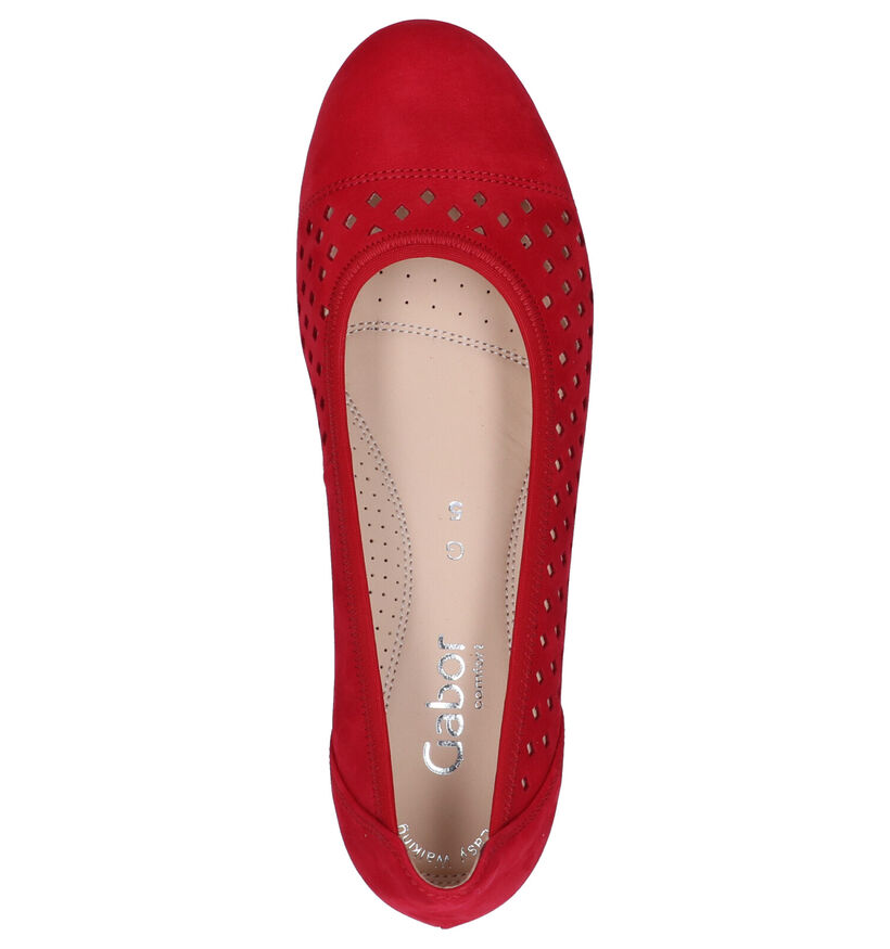 Gabor Easy Walking Escarpins en Rouge en nubuck (272452)