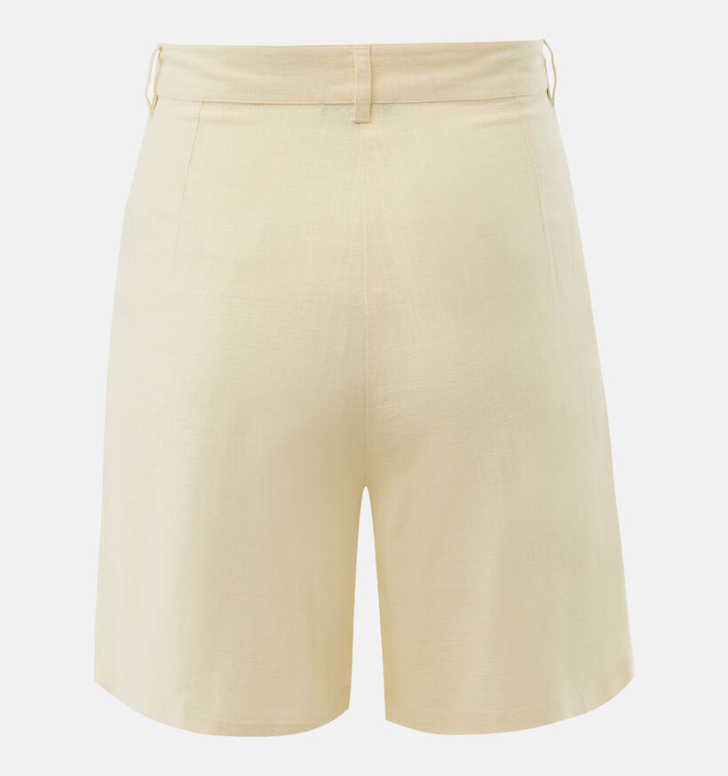 Mexx Linen Mix Slub Lichtgele Short voor dames (368586)