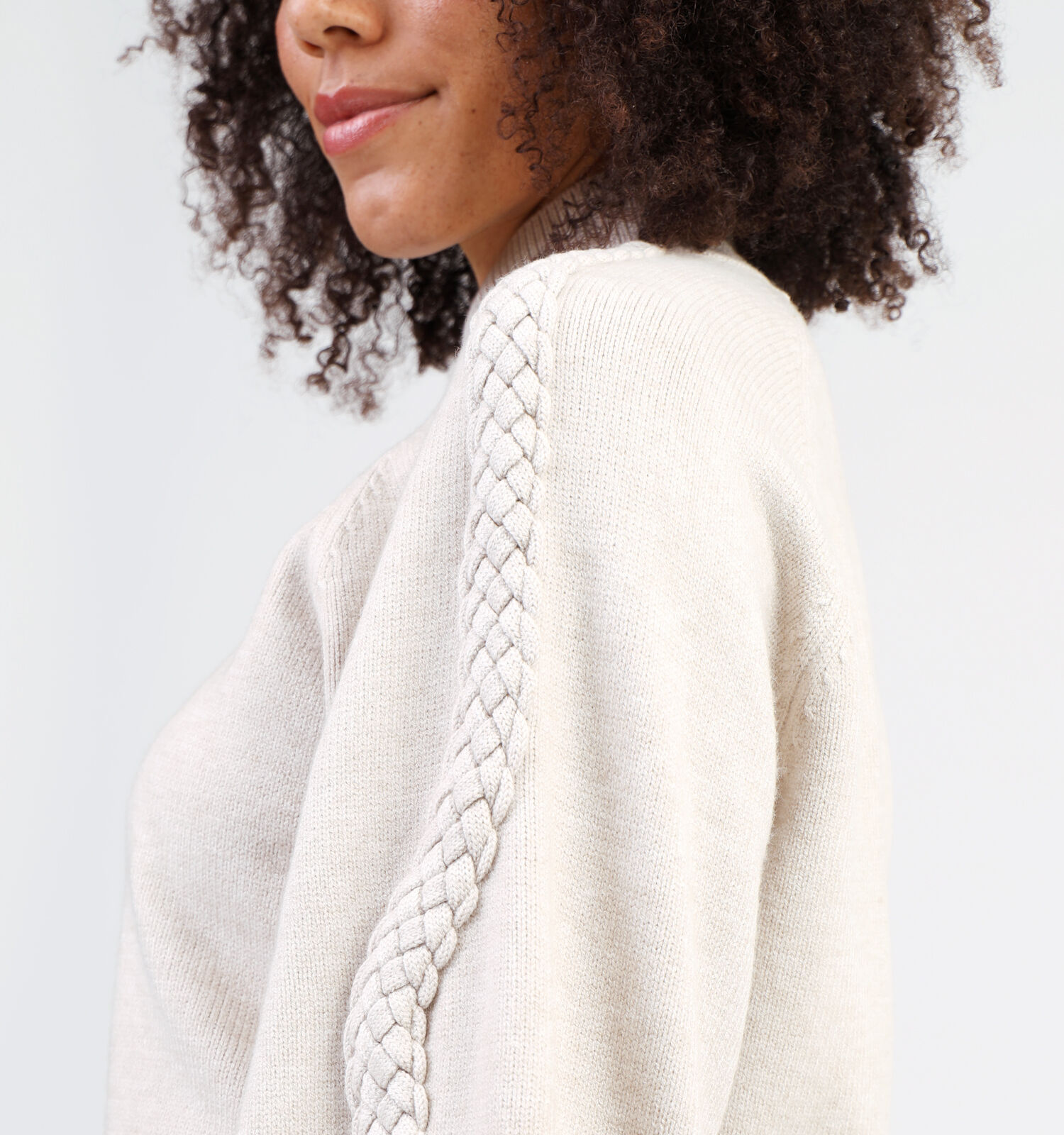 Minus Vera Beige Gebreide trui Dames Truien Online op TORFS.BE