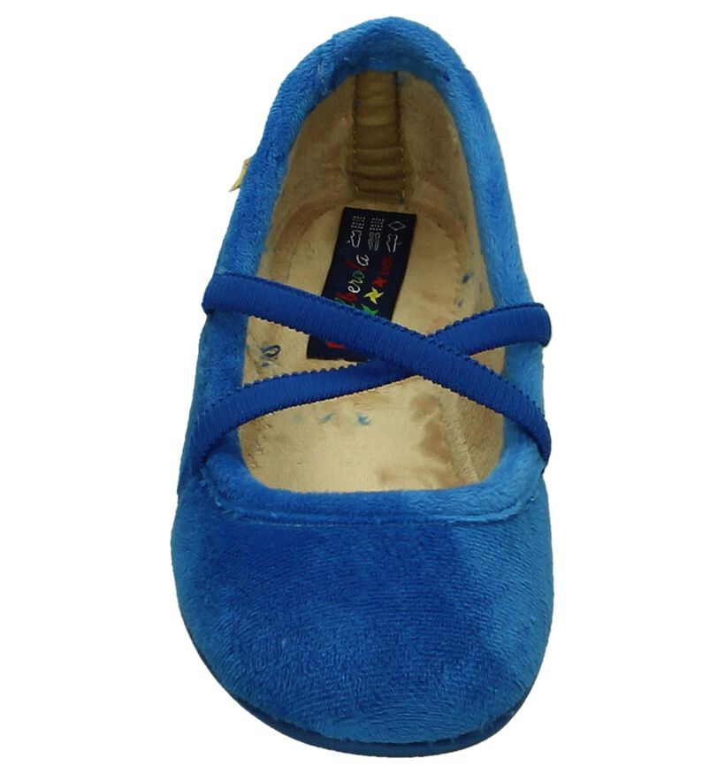 Alberola Blauwe Pantoffels in stof (206987)