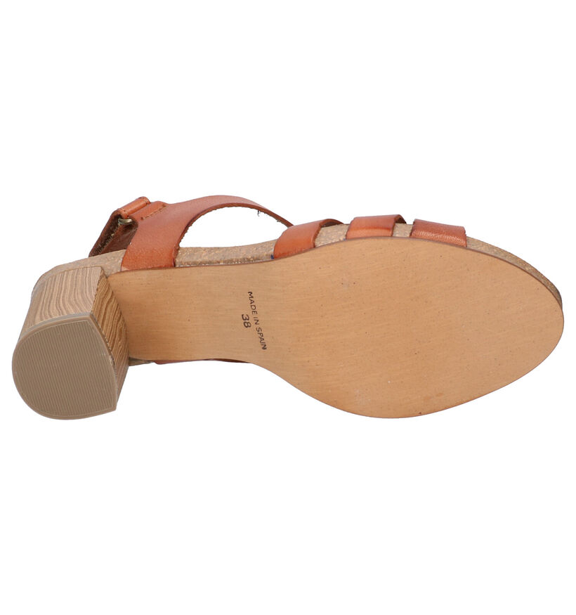 Hee Cognac Sandalen in leer (292542)