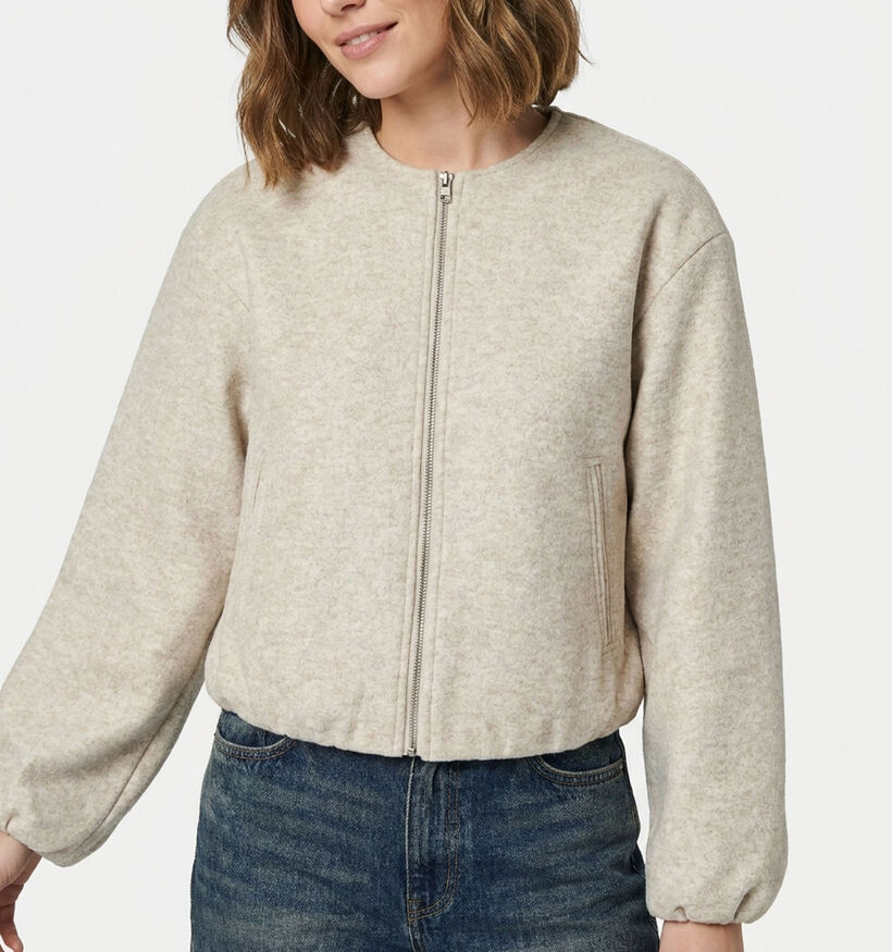 Vero Moda Chloe Manteau court en Ecru pour femmes (377569)