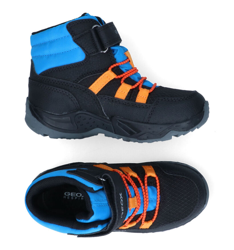 Geox Sentiero Zwarte Wandelschoenen in stof (317629)
