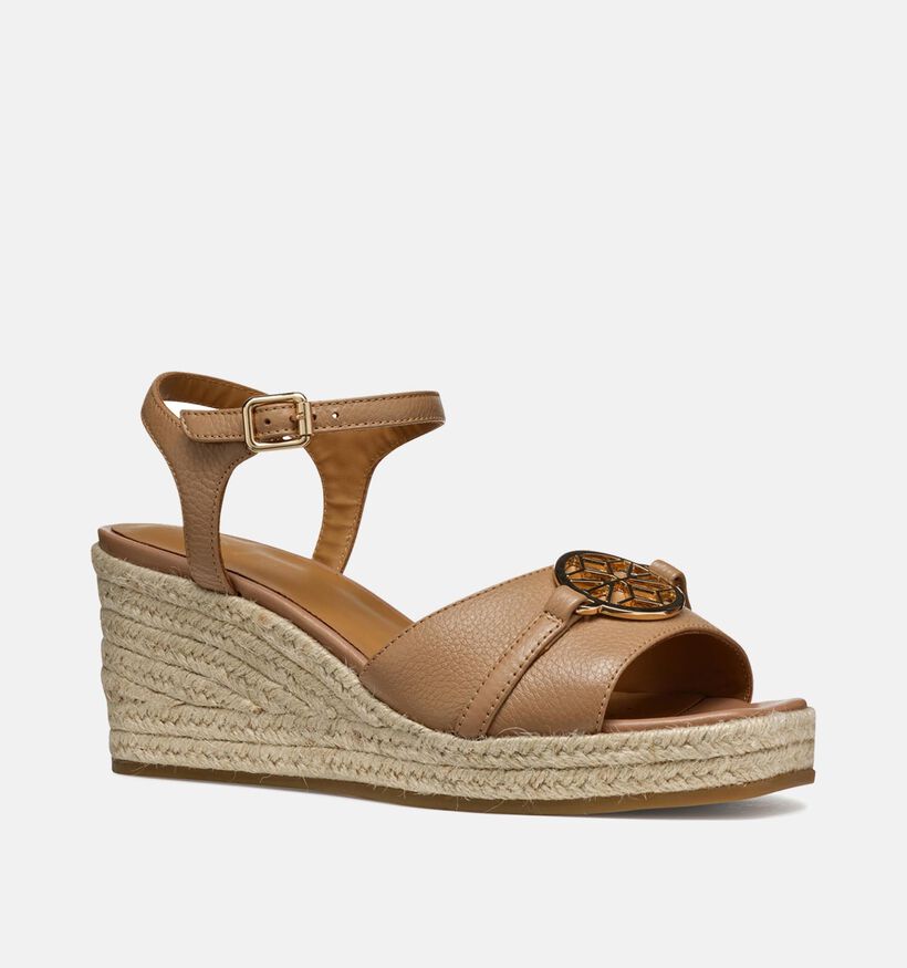 Geox Panarea Beige Sandalen met sleeha voor dames (353772)