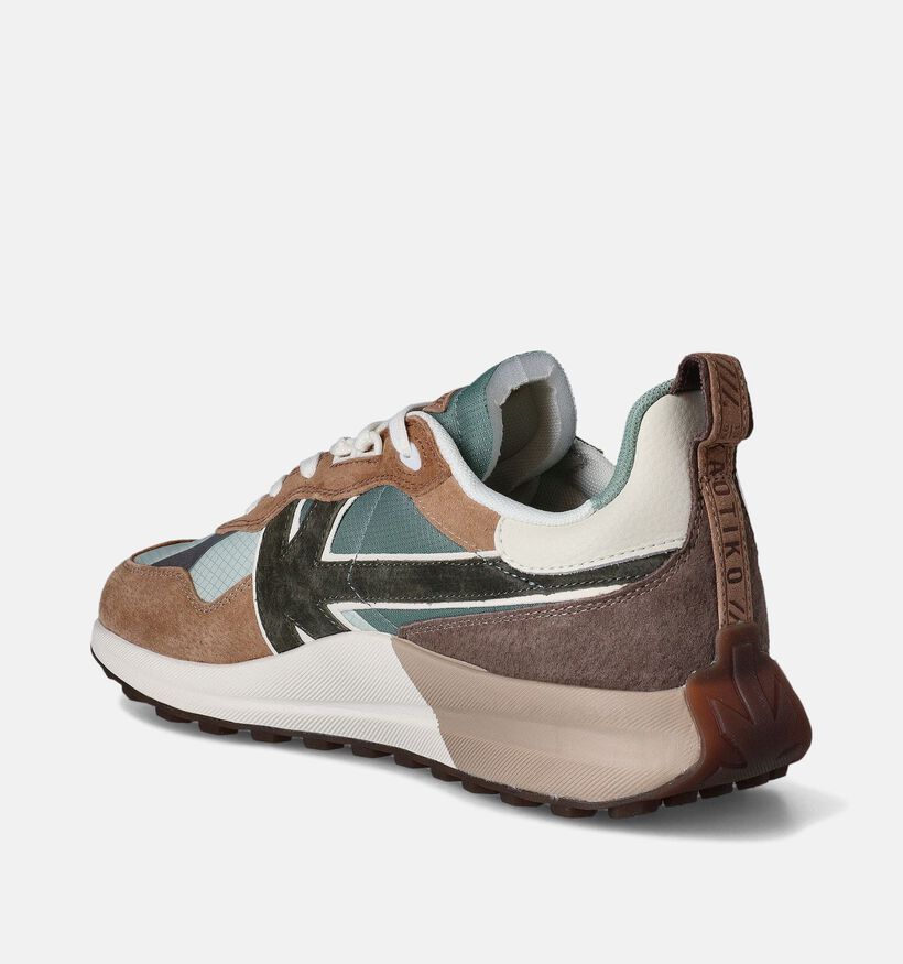 Kaotiko Bruine Sneakers voor heren (351985) - geschikt voor steunzolen
