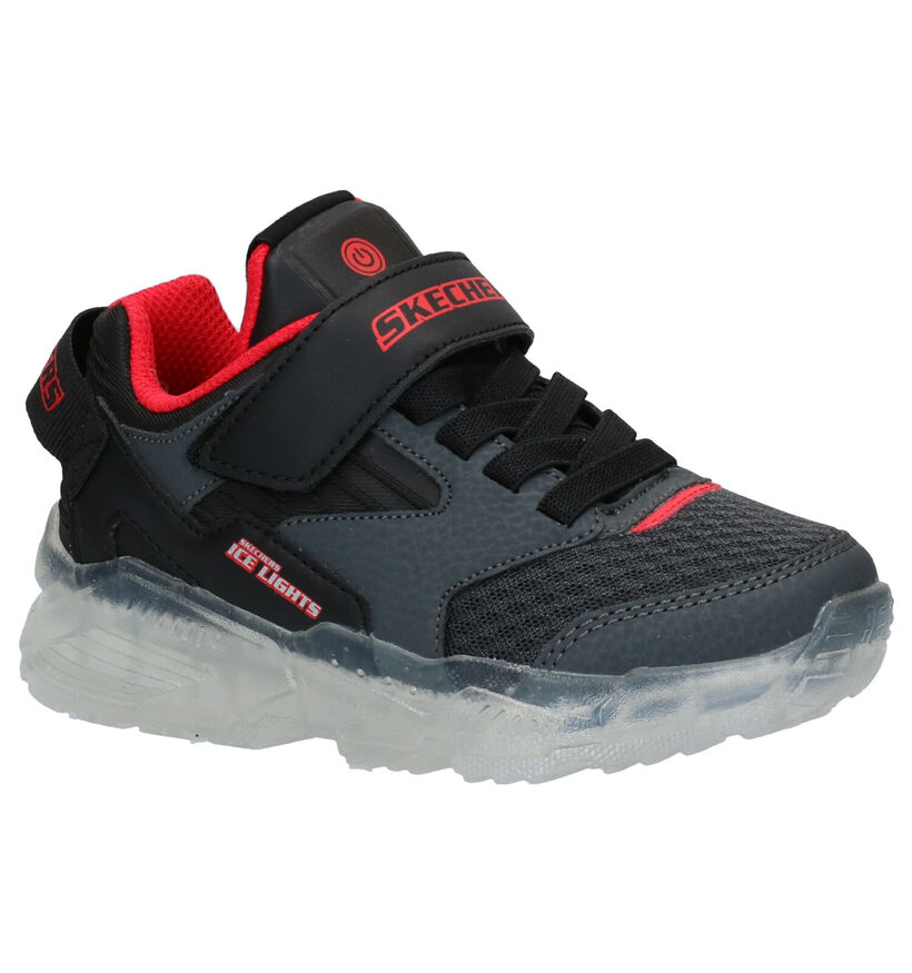 Skechers Ice Lights Baskets en Noir en simili cuir (277918)