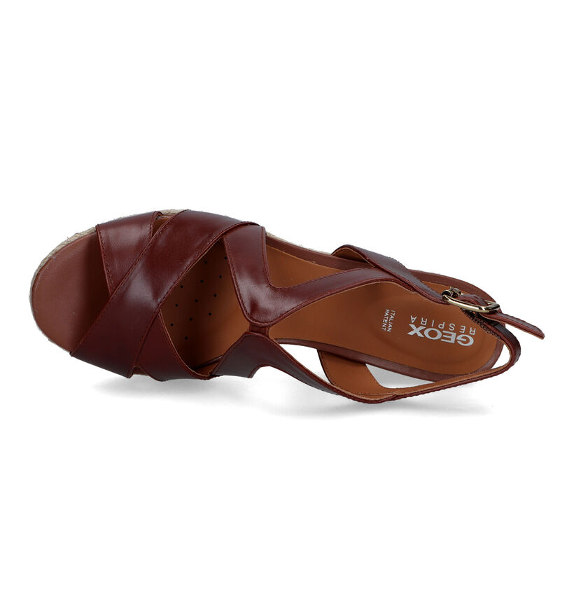 Geox Ponza Gouden Sandalen Met Sleehak voor dames (326665)