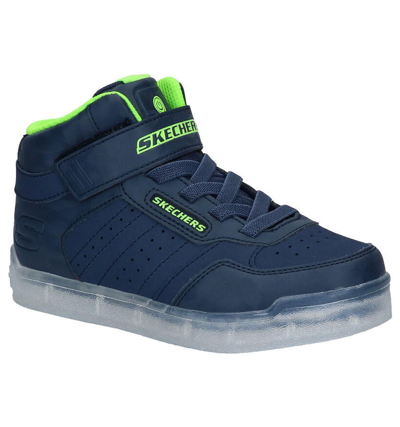 Skechers Ice Lights Ultra Zwarte Sneakers in kunstleer (294011)