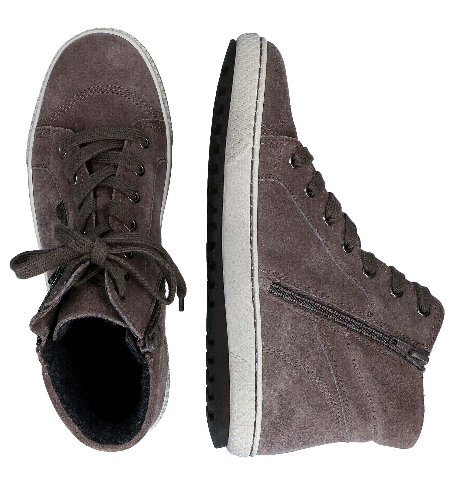 Grijze hoge sneakers dames online