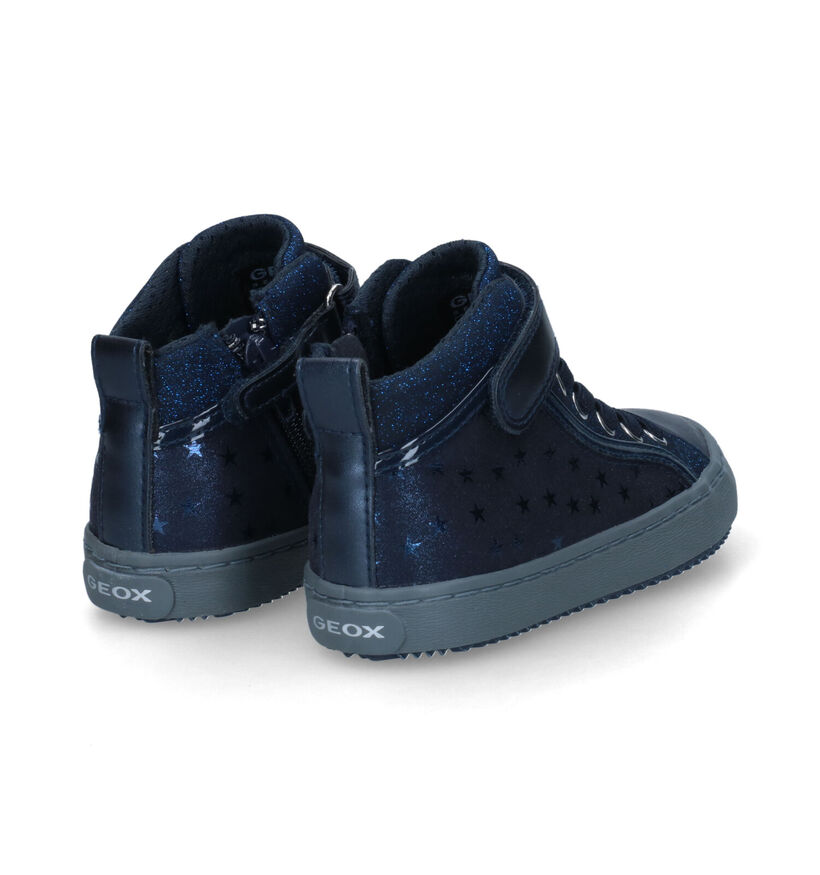 Geox Kalispera Baskets en Bleu pour filles (312542) - pour semelles orthopédiques