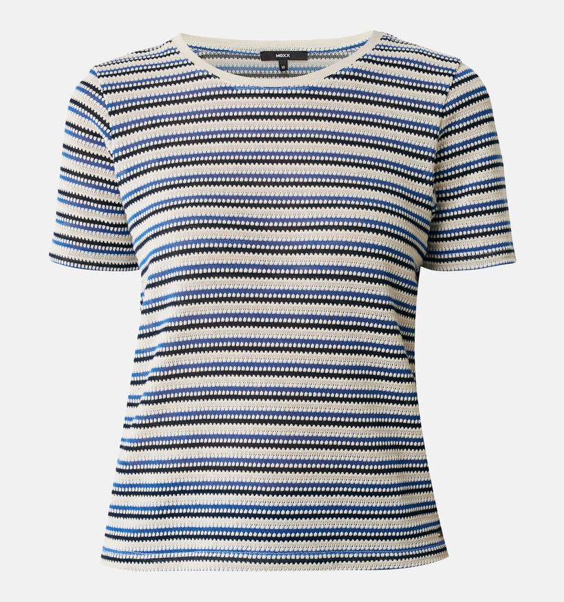 Mexx Structured Blauwe T-shirt voor dames (342484)