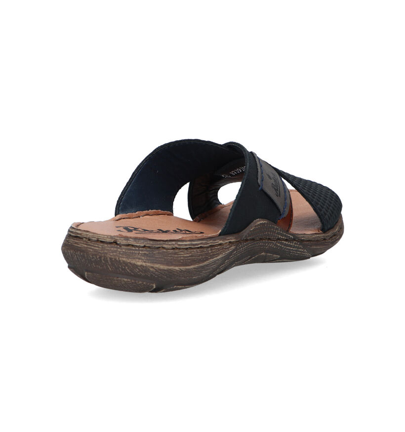 Rieker Blauwe Slippers voor heren (323602)