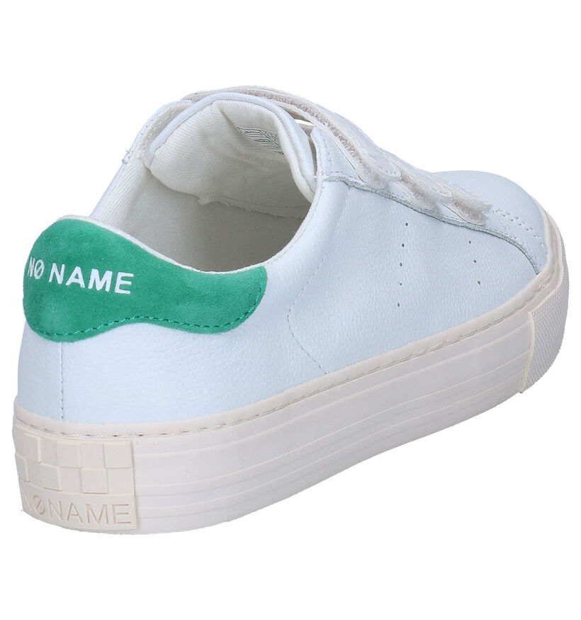 No Name Arcade Straps Basmets en Blanc en cuir (290004)