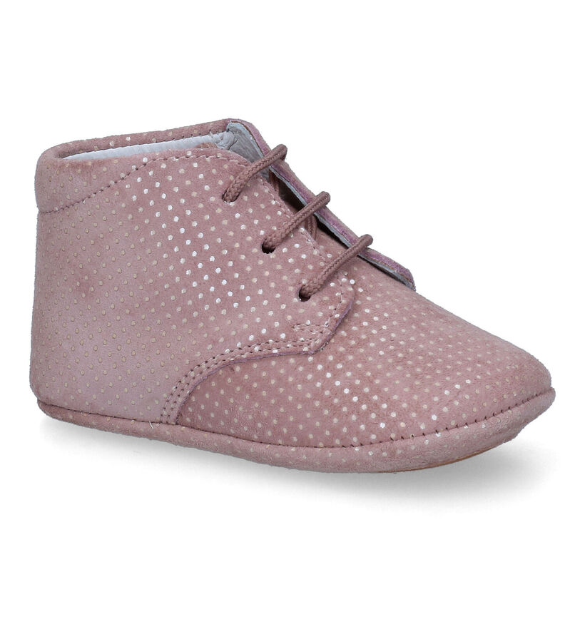 Beberlis Caspio Chaussons pour bébé en Rose en nubuck (316148)