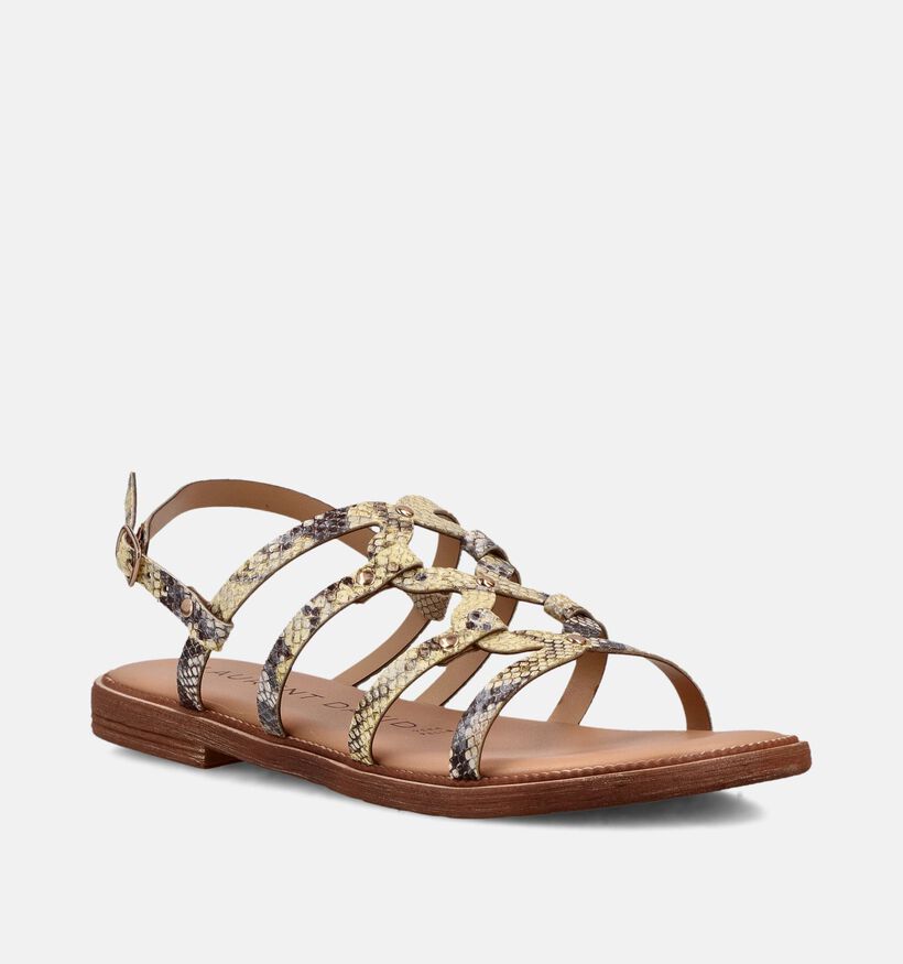 Laurent David Snake Gele Sandalen voor dames (374153)