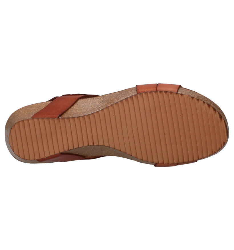 Hee Cognac Sandalen in leer (291090)