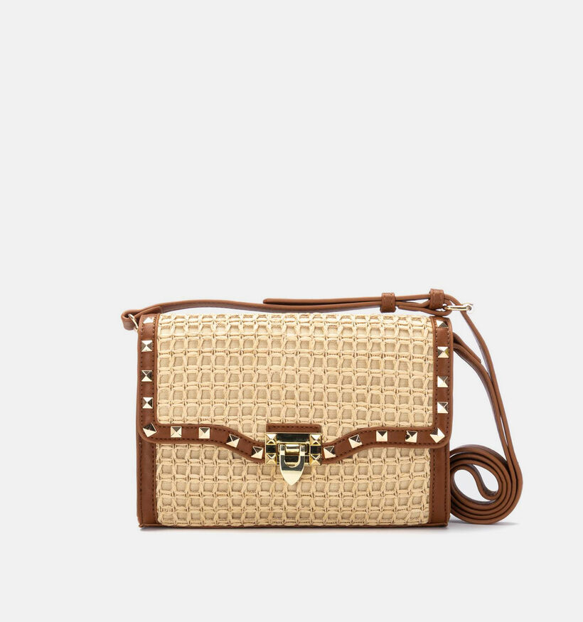 Xti Beige/Bruine Crossbodytas met Studs voor dames (373586)