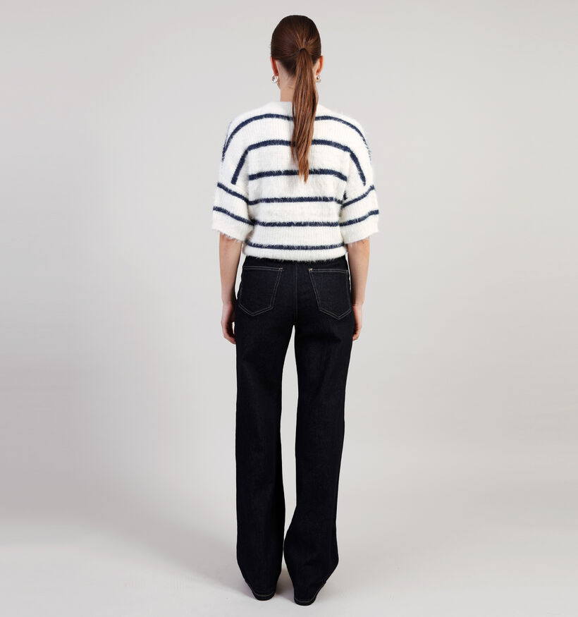 Vero Moda Tessa Donkerblauwe High rise Wide leg jeans L34 voor dames (361250)