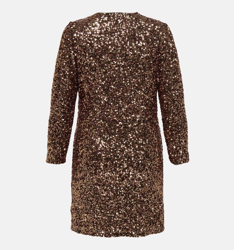 ONLY Carmakoma Sequins Bronzen Feest jurk voor dames (348431)