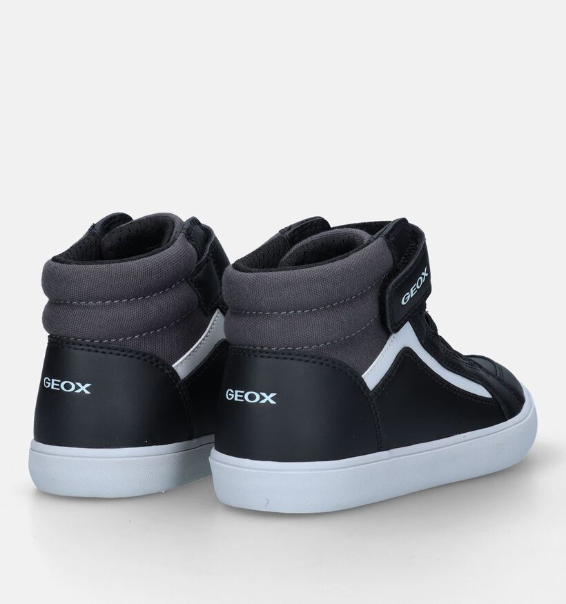 Geox Gisli Zwarte Hoge Sneakers voor jongens (328533) - geschikt voor steunzolen
