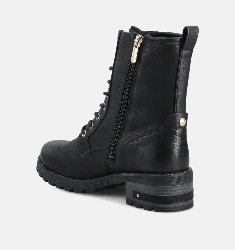Mustang Zwarte Veterboots Mustang Zwarte Veterboots voor dames (363704)