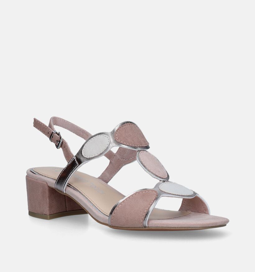 Marco Tozzi Beige Sandalen Met Blokhak voor dames (338345)