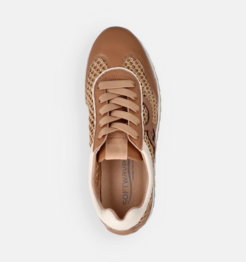 Softwaves Bruine Sneakers voor dames (373390) - geschikt voor steunzolen