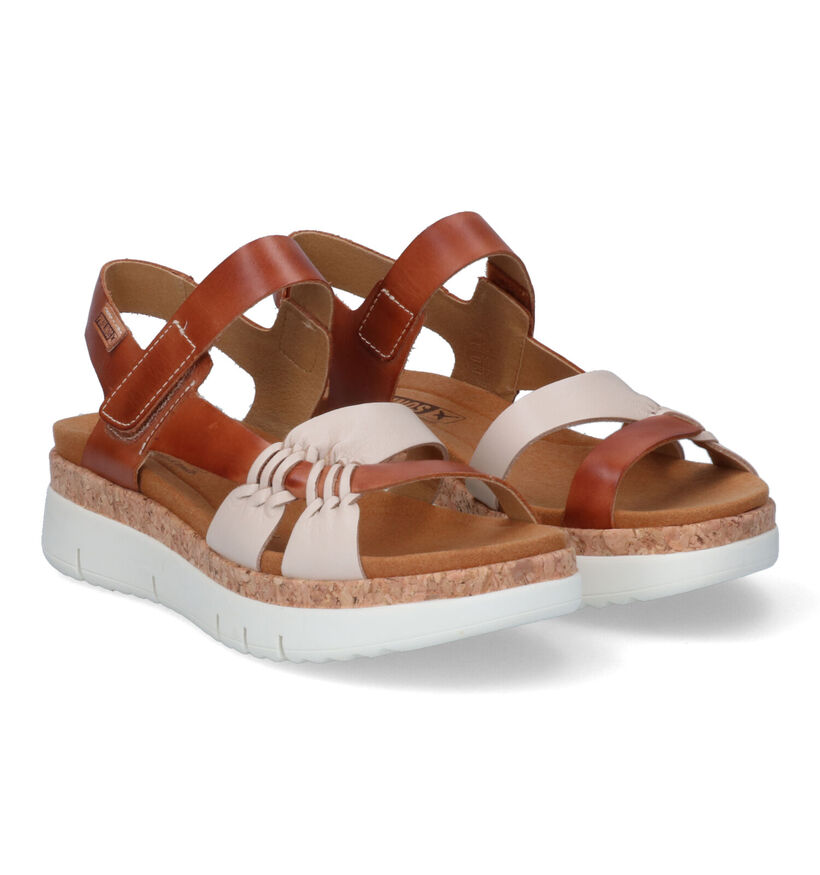 Pikolinos Palma Cognac Sandalen in leer (308107)