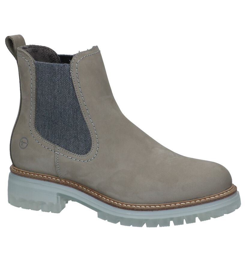 Tamaris Grijze Chelsea Boots in nubuck (239966)